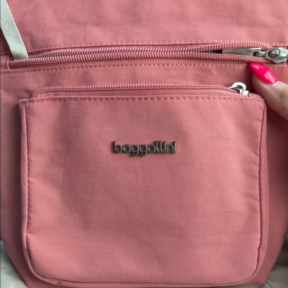 Baggallini Modern Pocket Crossbody - Terracotta; Like New - Picture 3 of 8